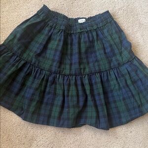 J.Crew Crewcuts  Girls' Black Watch plaid skirt